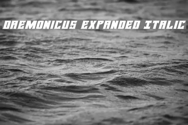 Daemonicus Expanded Italic Font examples