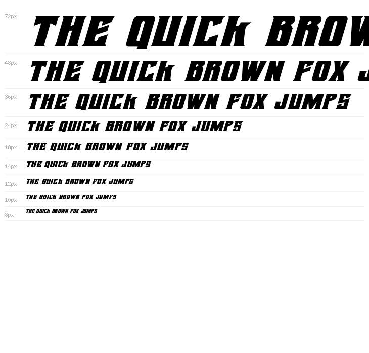 Daemonicus Expanded Italic Waterfall