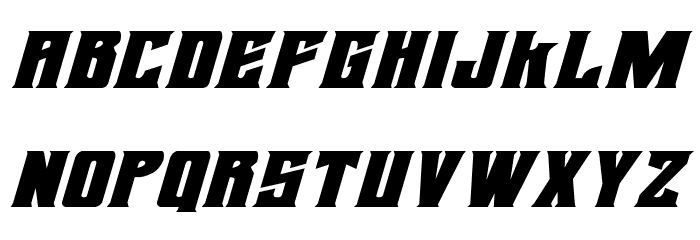 Daemonicus Expanded Italic Font LOWERCASE