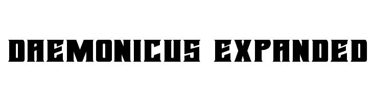 Daemonicus Expanded  font caratteri gratis