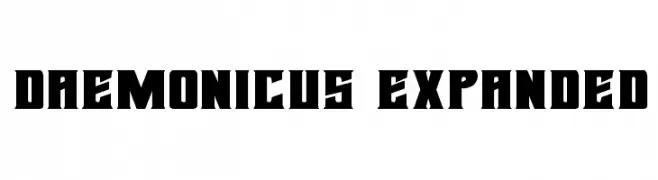 Daemonicus Expanded  フリーフォントのダウンロード