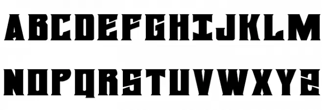 Daemonicus Expanded Font Litere mari