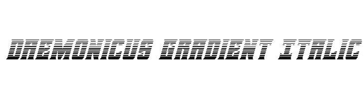 Daemonicus Gradient Italic  नि: शुल्क फ़ॉन्ट्स डाउनलोड