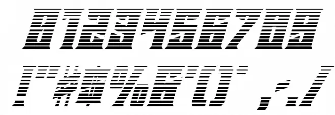 Daemonicus Gradient Italic Font OTHER CHARS