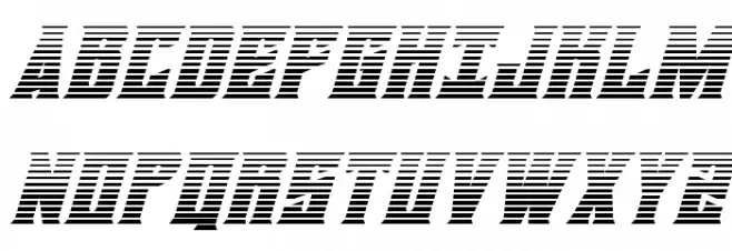 Daemonicus Gradient Italic फ़ॉन्ट अपरकेस