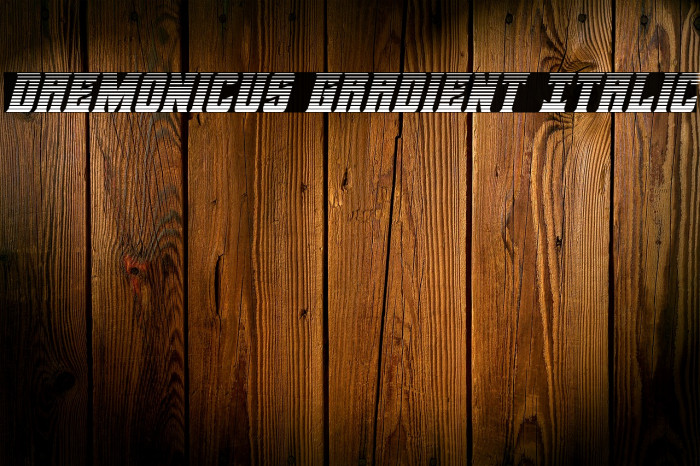 Daemonicus Gradient Italic Example 2