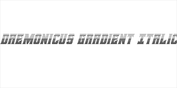 Daemonicus Gradient Italic Logo