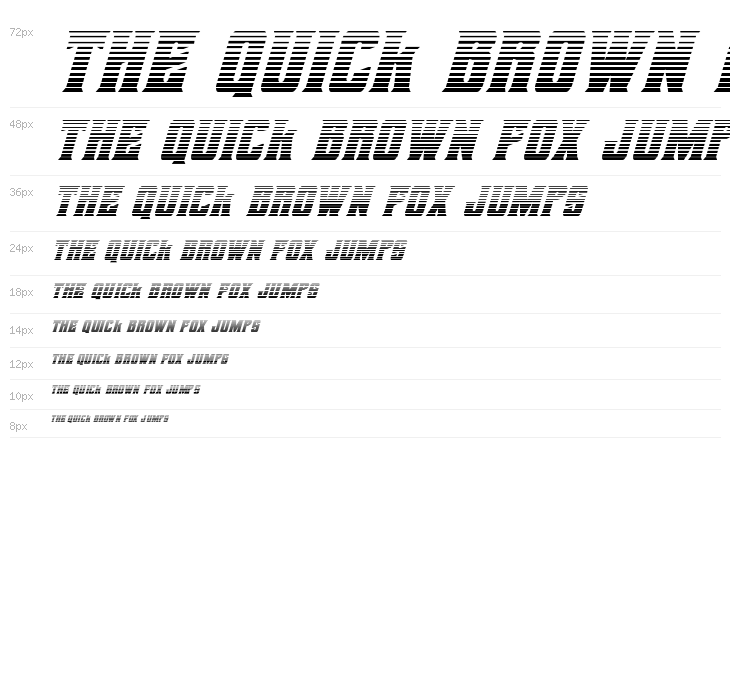 Daemonicus Gradient Italic Waterfall