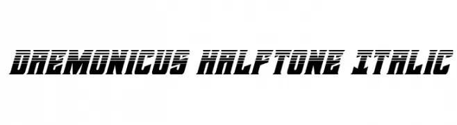 Daemonicus Halftone Italic  Fuentes Gratis Descargar