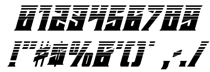 Daemonicus Halftone Italic Font OTHER CHARS