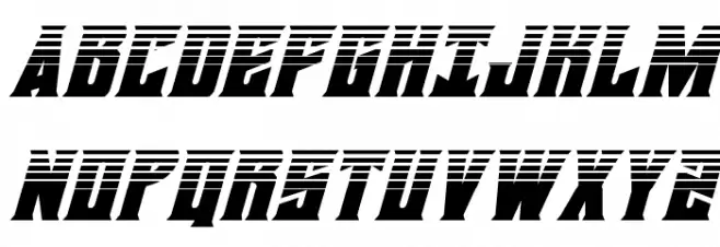 Daemonicus Halftone Italic Font UPPERCASE
