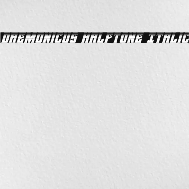 Daemonicus Halftone Italic Example 1