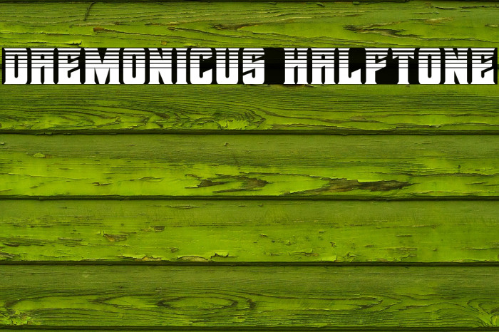 Daemonicus Halftone Font examples