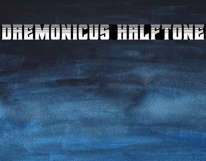 Daemonicus Halftone Font examples