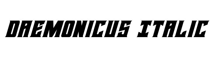 Daemonicus Italic Font