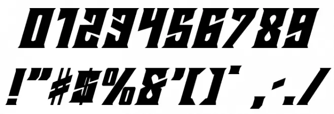 Daemonicus Italic Font OTHER CHARS