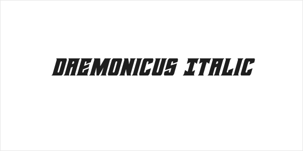 Daemonicus Italic Logo