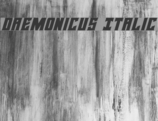 Daemonicus Italic Font examples