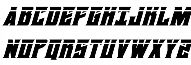 Daemonicus Laser Italic خط أحرف كبيرة