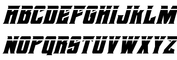 Daemonicus Laser Italic Font LOWERCASE
