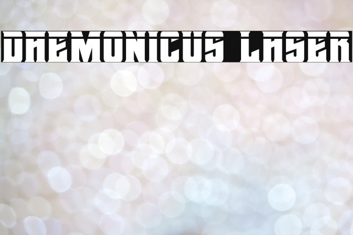 Daemonicus Laser Font examples