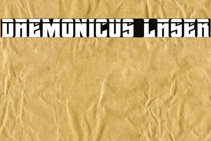 Daemonicus Laser Font examples