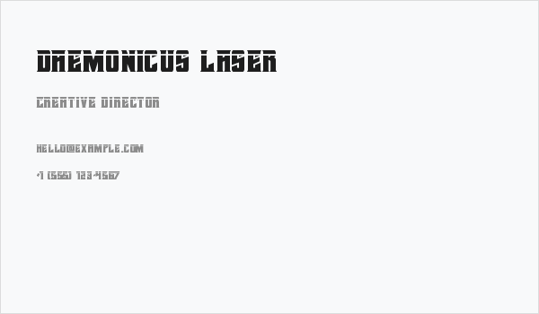 Daemonicus Laser Business Card