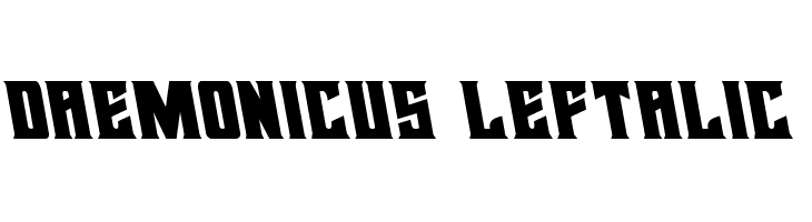 Daemonicus Leftalic Font