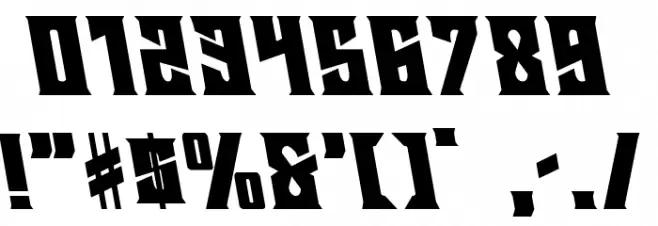 Daemonicus Leftalic Font OTHER CHARS