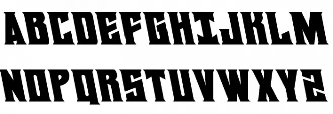 Daemonicus Leftalic Schriftart Groß