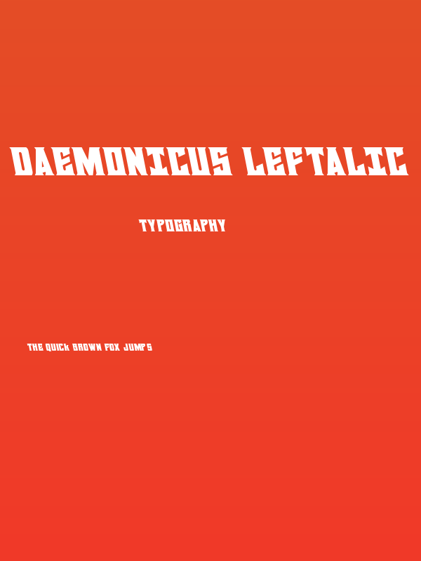Daemonicus Leftalic Poster
