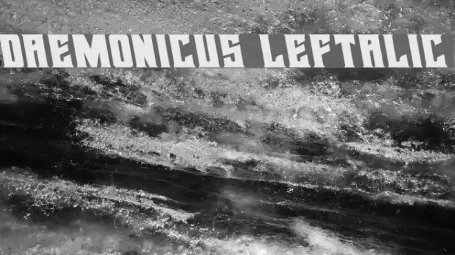 Daemonicus Leftalic Font examples