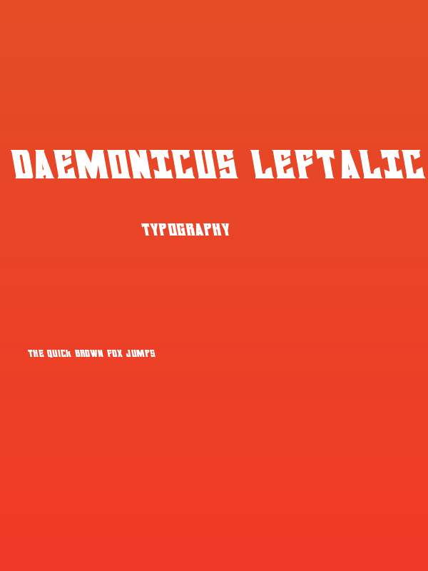 Daemonicus Leftalic Poster