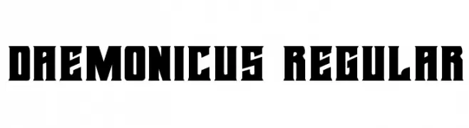 Daemonicus Regular  Frei Schriftart Herunterladen