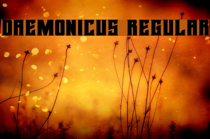 Daemonicus Regular Font examples