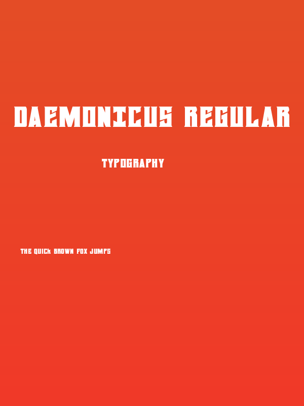 Daemonicus Regular Poster