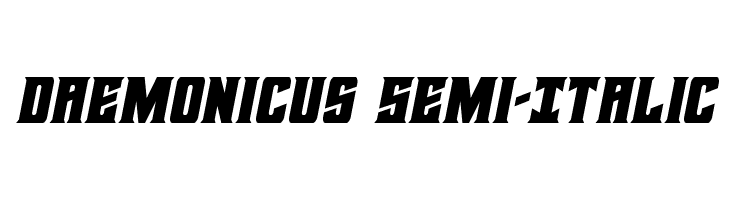 Daemonicus Semi-Italic  नि: शुल्क फ़ॉन्ट्स डाउनलोड