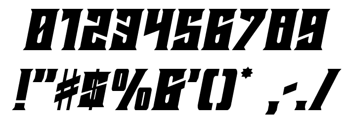 Daemonicus Semi-Italic Font OTHER CHARS