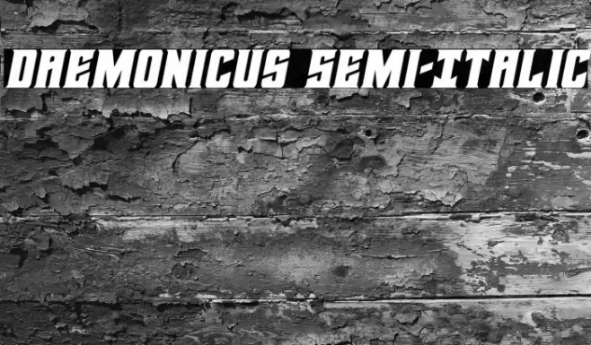 Daemonicus Semi-Italic Font examples