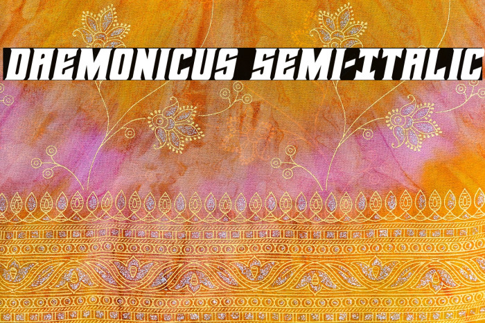 Daemonicus Semi-Italic Font examples