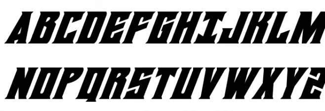 Daemonicus Super-Italic Schriftart Groß