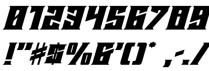 DaemonicusExpanded Italic Font OTHER CHARS