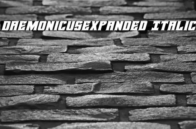 DaemonicusExpanded Italic Example 1