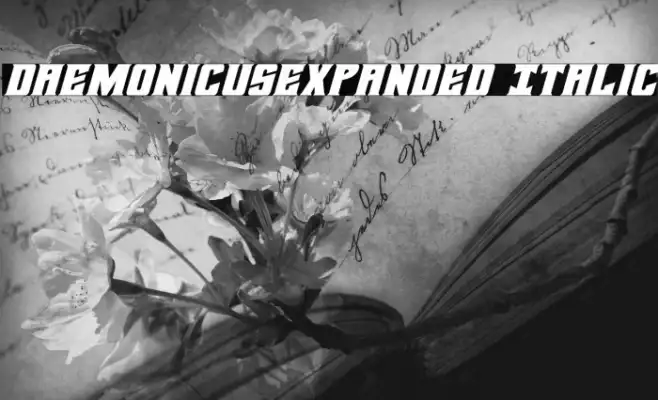 DaemonicusExpanded Italic Example 3