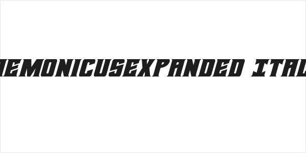 DaemonicusExpanded Italic Logo