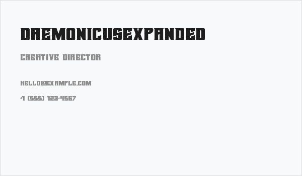 DaemonicusExpanded Business Card