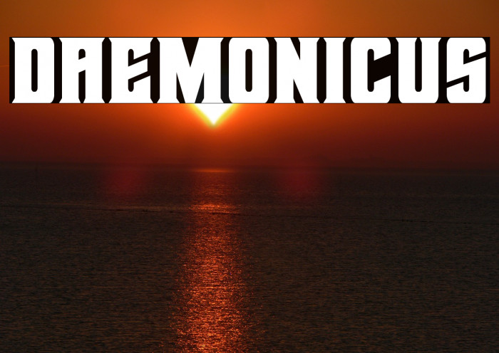 Daemonicus Font examples