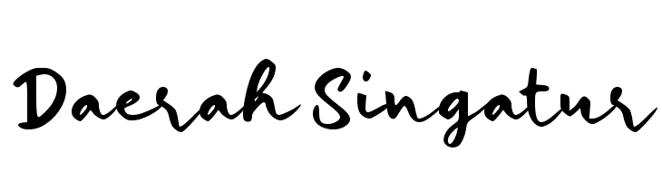Daerah Singatur  Frei Schriftart Herunterladen