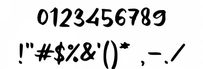 Daerah Singatur Font OTHER CHARS