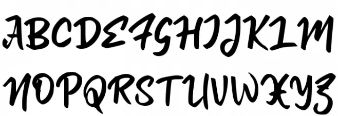 Daerah Singatur フォント 大文字